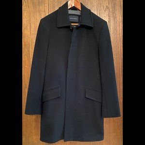 Banana Republic Black Wool/Cashmere Topcoat